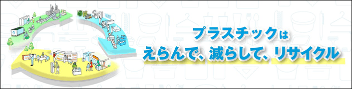 プラスチックは選んで、減らして、リサイクル！